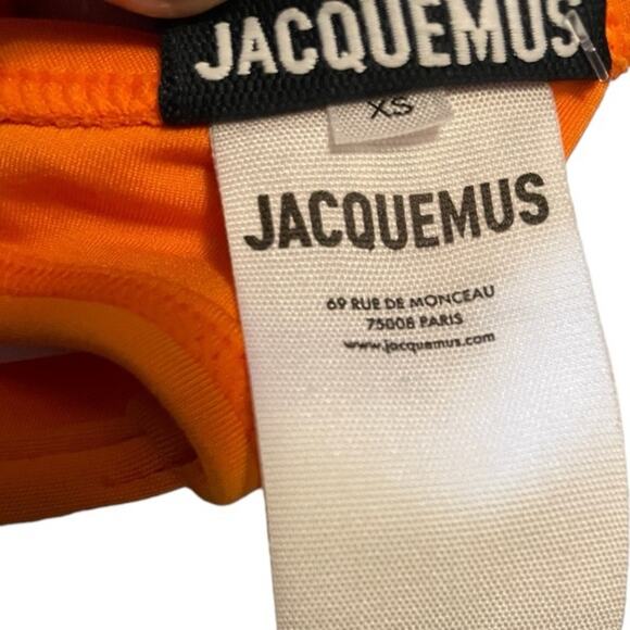 Jacquemus Orange Signat bikini top Retails 233 New Size XS - Picture 7 of 7